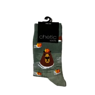 جوراب زنانه ساق بلند طرح سمور