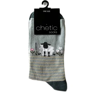 جوراب زنانه ساق بلند گوسفند تنها