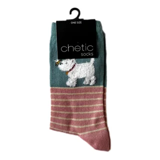 جوراب زنانه ساق بلند طرح گربه و زنبور