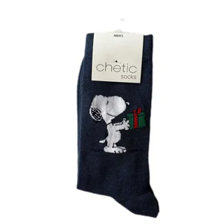 جوراب طرح اسنوپی سورمه‌ای