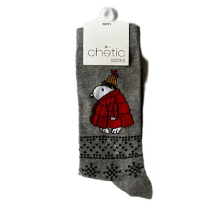 جوراب اسنوپی کاپشن‌دار